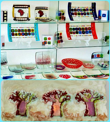 Some more beautiful glass roots artworks on display