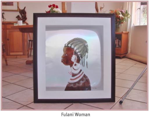 Fulani Woman painting