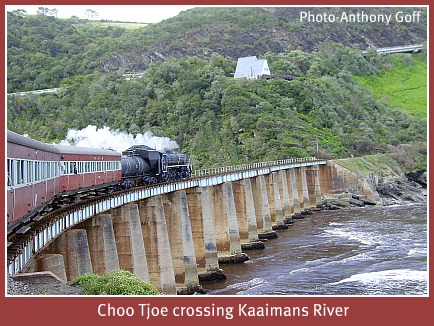 Choo Tjoe crossing Kaaimans River Choo Tjoe crossing Kaaimans River