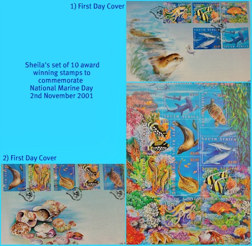 Sheila's Marine Day stamps