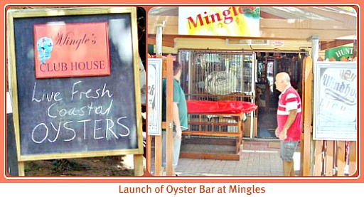 Mingles Oyster Bar launch Mingles Oyster Bar launch