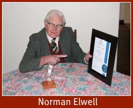 Norman Elwell with his OWL Award 201