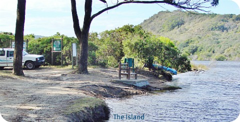 Corner of President Steyn and Charles te Water streets on the Island, Sedgefield Corner of President Steyn and Charles te Water streets on the Island, Sedgefield