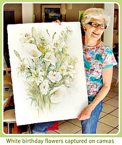 Sheila's birthday flowers