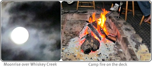 Whiskey Creek campfire scenes