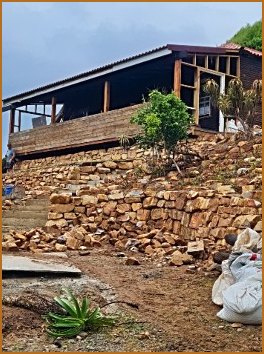 Alot of stone for retaining walls