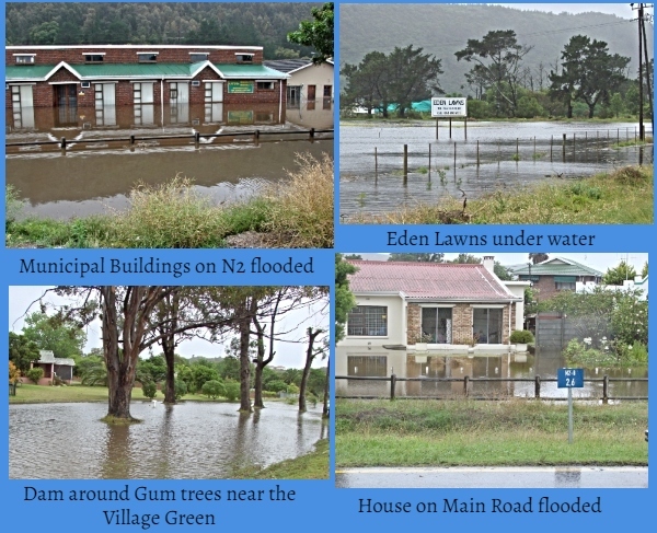 Flooding around town