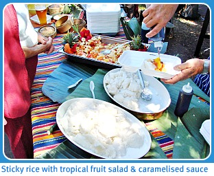 Sticky coconut rice Sticky coconut rice