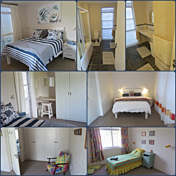 Bedrooms and bathroom areas