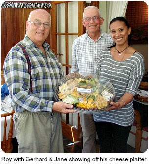 Roy Phillips with his raffle priz Roy Phillips with his raffle priz