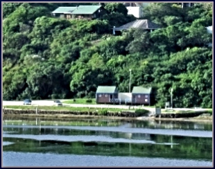 Boat launch area at the bottom of the hill on Kingfisher Drive.