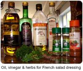 ingredients for French salad dressin ingredients for French salad dressin