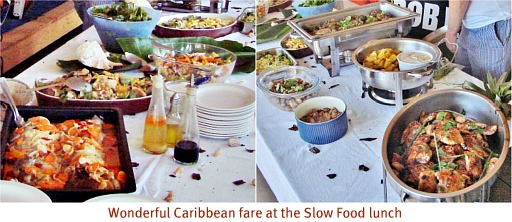 Carribean slow food lunch dishes Carribean slow food lunch dishes