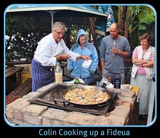 Chef Colin making Spanish Fideua Chef Colin making Spanish Fideua