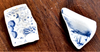 Old Blue and white pottery