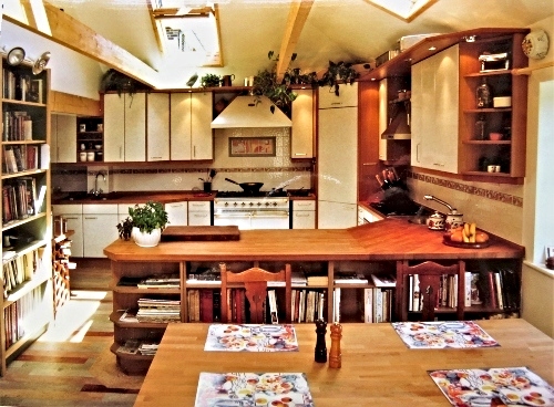 Colin's professional kitchen at his home.