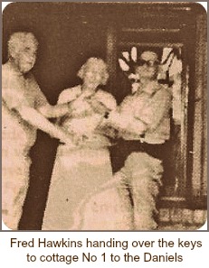 Robbie &Cathy Daniels Robbie & Cathy Daniels receiving their keys for the first completed unit.