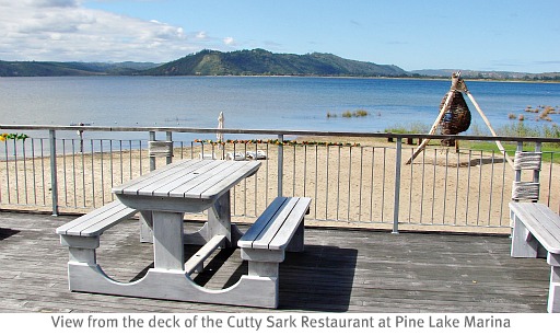 View of Swartvlei Lake from Pine Lake Marina
