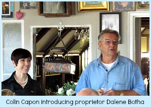 Proprietor Dalene Botha with Colin Capon