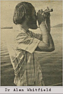 Dr Alan Whitfield from the Freshwater Institute at Grahamstown University in the 1980's. Dr Alan Whitfield from the Freshwater Institute at Grahamstown University in the 1980's.