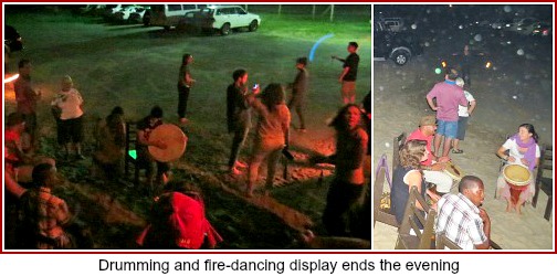 Drummming & Fire dancing at Pilipili Beach Restaurant