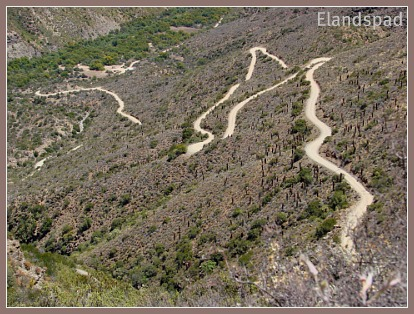 Elandspad  - the twisting dirt road to Die Hel