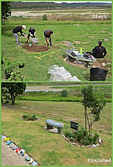 First Bench Garden on Kingfisher Drive