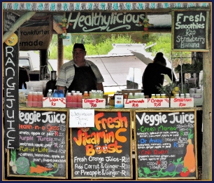 Fresh smoothie stall at Wild Oats Market