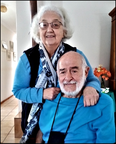 Kathy and Gerry at home in Sedgefield