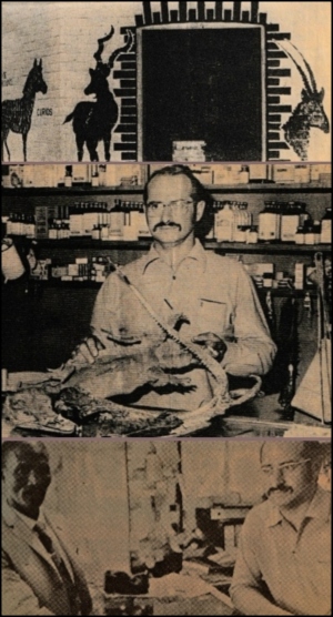 Gerry in his curio/muti shop