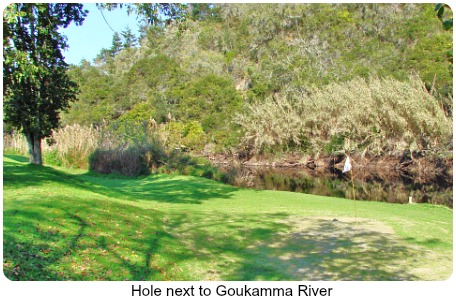 Hole at Goukamma river's edge Hole at Goukamma river's edge