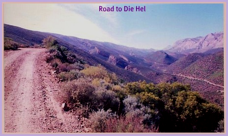 Winding road down to Die Hel