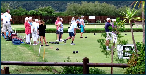 Local having a fun bowling evening Local having a fun bowling evening