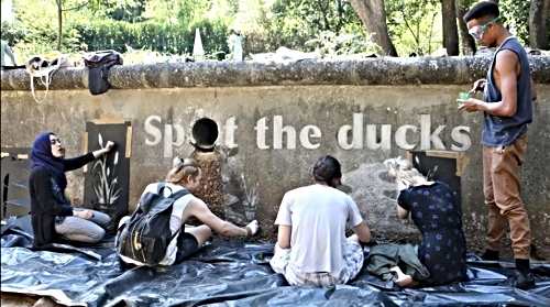 Holmes with 3rd Year students working on the Watershed Project Holmes with 3rd Year students working on the Watershed Project