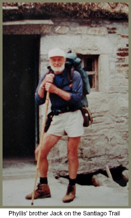 Jack, Phyllis's brother on the Santiago Trail