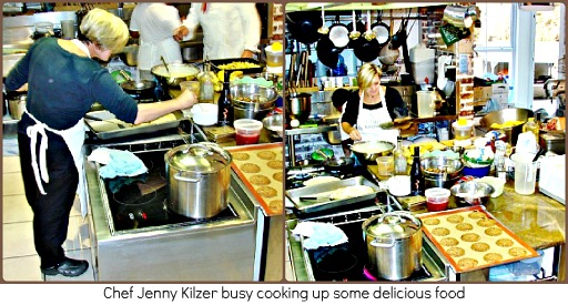 Jenny Kilzer in the kitchen