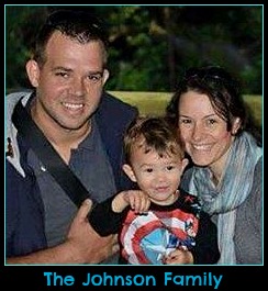 The Johnson family who died in the fire.
