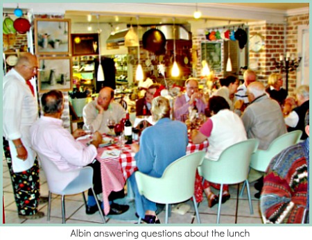 Albin answering questions