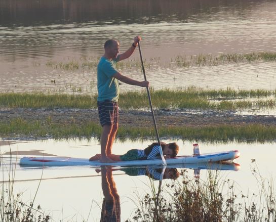 Standup Paddling on the Lagoon