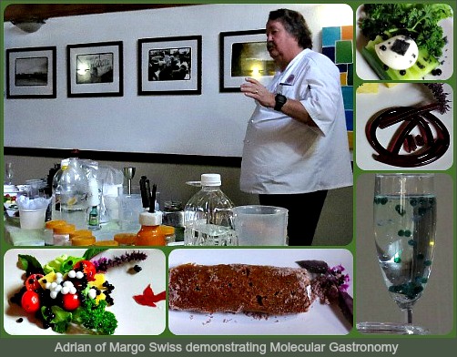Adrian explaining molecular gastronomy Adrian explaining molecular gastronomy