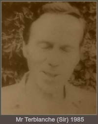 The teacher, Mr Terblanche