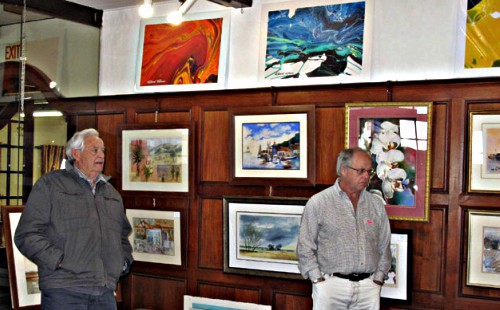 Norscot Manor Gallery showing some paintings on display