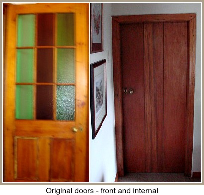 Original doors on the Salt's house
