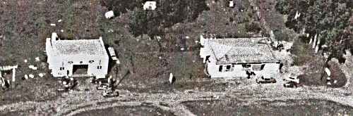 View from the Cloud 9 dune of the garage and the Parrotts'general dealers store. View from the Cloud 9 dune of the garage and the Parrotts'general dealers store.