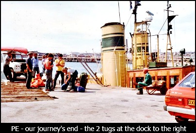 The  crew in PE harbour