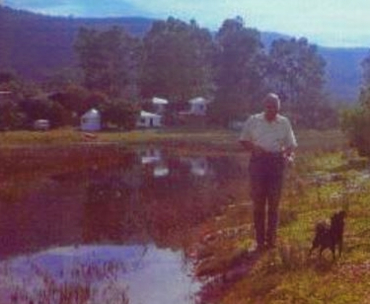 Placid Waters huts in the early days
