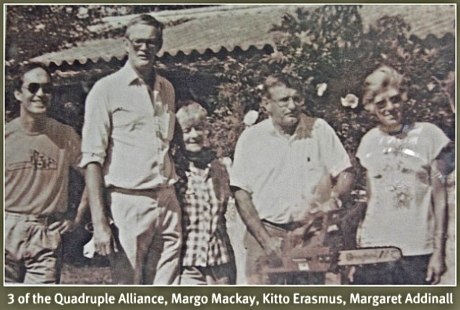 Margo, Kito and Margaret who got involved in creating the nature reserve.
