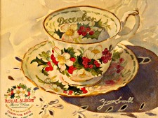 Royal Albert December flower birthday cup