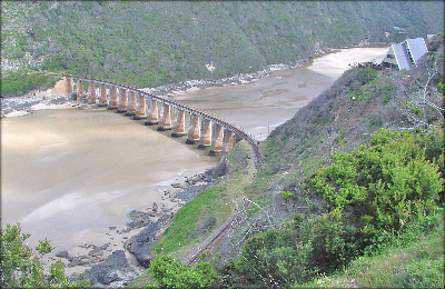 Train bridge over Kaaimans River