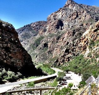 Carpark Rest stop from the Waterfall pathway